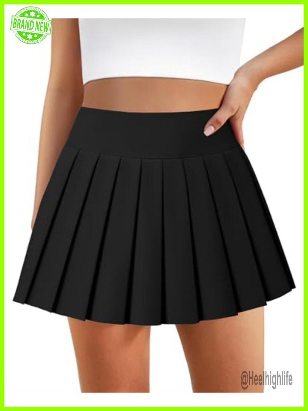 Pleated Tennis Skort High Waisted Golf Skirt with Pockets Women